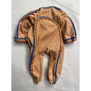 Vintage Cabbage Patch Kids Doll CPK Orange Poseable Rainbow Outfit Clothes